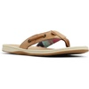 Sperry Women’s Seafish Leather Flip Flop Sandal(Beige)