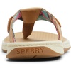 Sperry Women’s Seafish Leather Flip Flop Sandal(Beige)