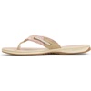 Sperry Women’s Seafish Leather Flip Flop Sandal(Rose)