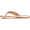 Sperry Women’s Seafish Leather Flip Flop Sandal(Tan)