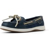 Sperry Women’s Angelfish 1-Eye Leather Boat Shoe(Navy)