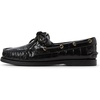 Sperry Women’s Authentic Original™ 2 Eye Leather Boat Shoe(Black)