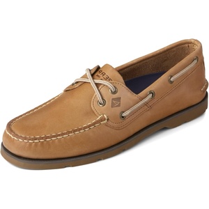 Sperry Men’s Leeward 2-Eye Leather Boat Shoe(Sahara/Tan)