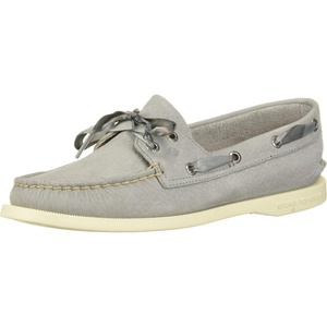 Sperry Women’s Authentic Original™ 2 Eye Leather Boat Shoe(Grey Varsity)