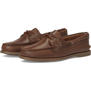 Sperry Women’s Authentic Original™ 2 Eye Leather Boat Shoe(Medium Brown)