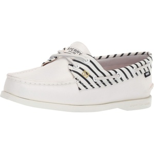 Sperry Women’s Authentic Original™ 2 Eye Leather Boat Shoe(Off-white)