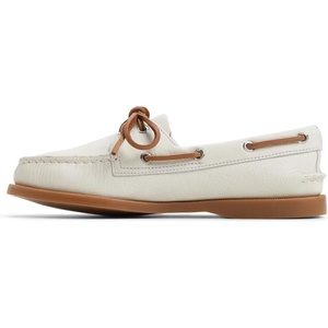 Sperry Women’s Authentic Original™ 2 Eye Leather Boat Shoe(White)