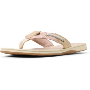 Sperry Women’s Seafish Leather Flip Flop Sandal(Rose)