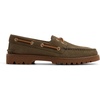 Sperry Mens Authentic Original 2 Eye Leather Lug Boat Shoe(Olive Nubuck)