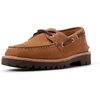 Sperry Mens Authentic Original 2 Eye Leather Lug Boat Shoe(Brown Nubuck)