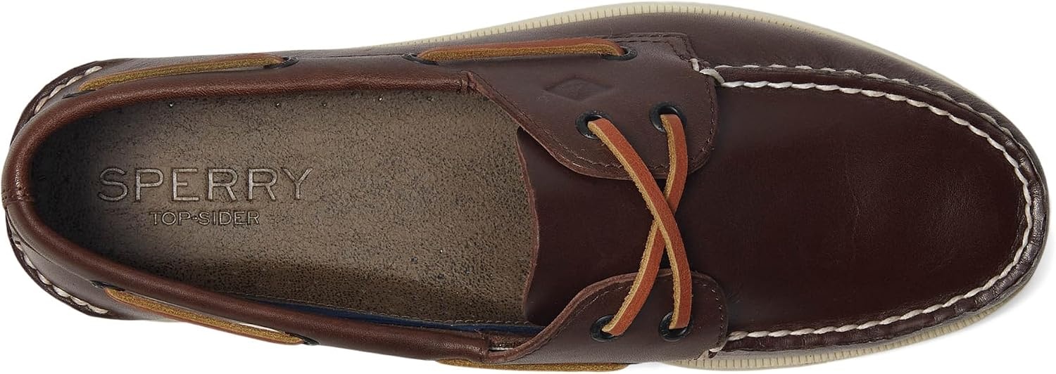 image:imageSperry Mens Authentic Original 2Eye Leather Boat Shoe Dark Brown 13 W