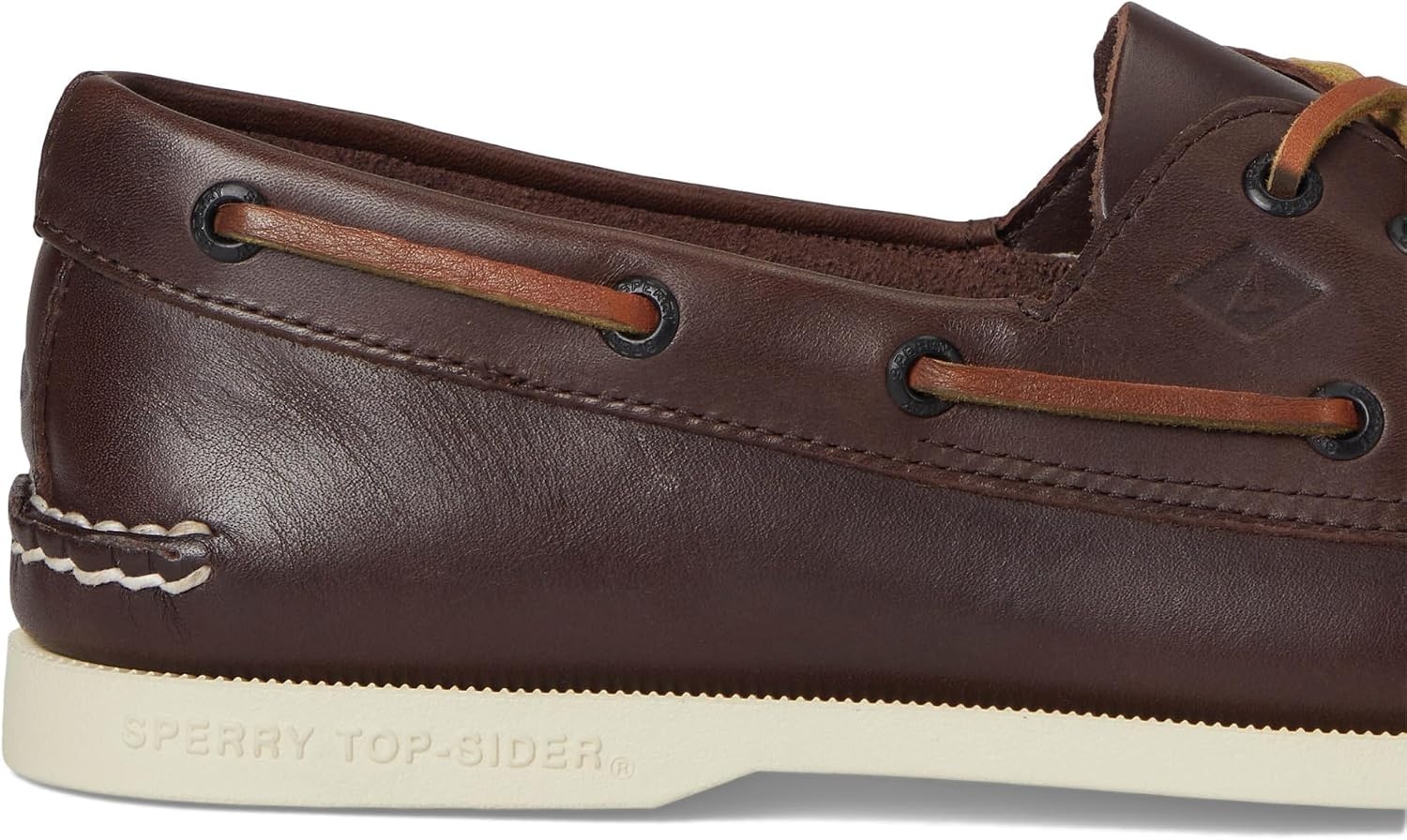 image:imageSperry Mens Authentic Original 2Eye Leather Boat Shoe Dark Brown 13 W
