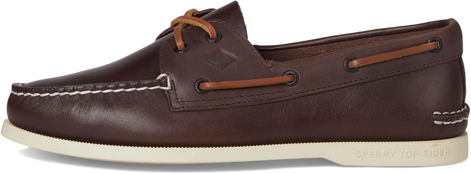 image:imageSperry Mens Authentic Original 2Eye Leather Boat Shoe Dark Brown 9 XW