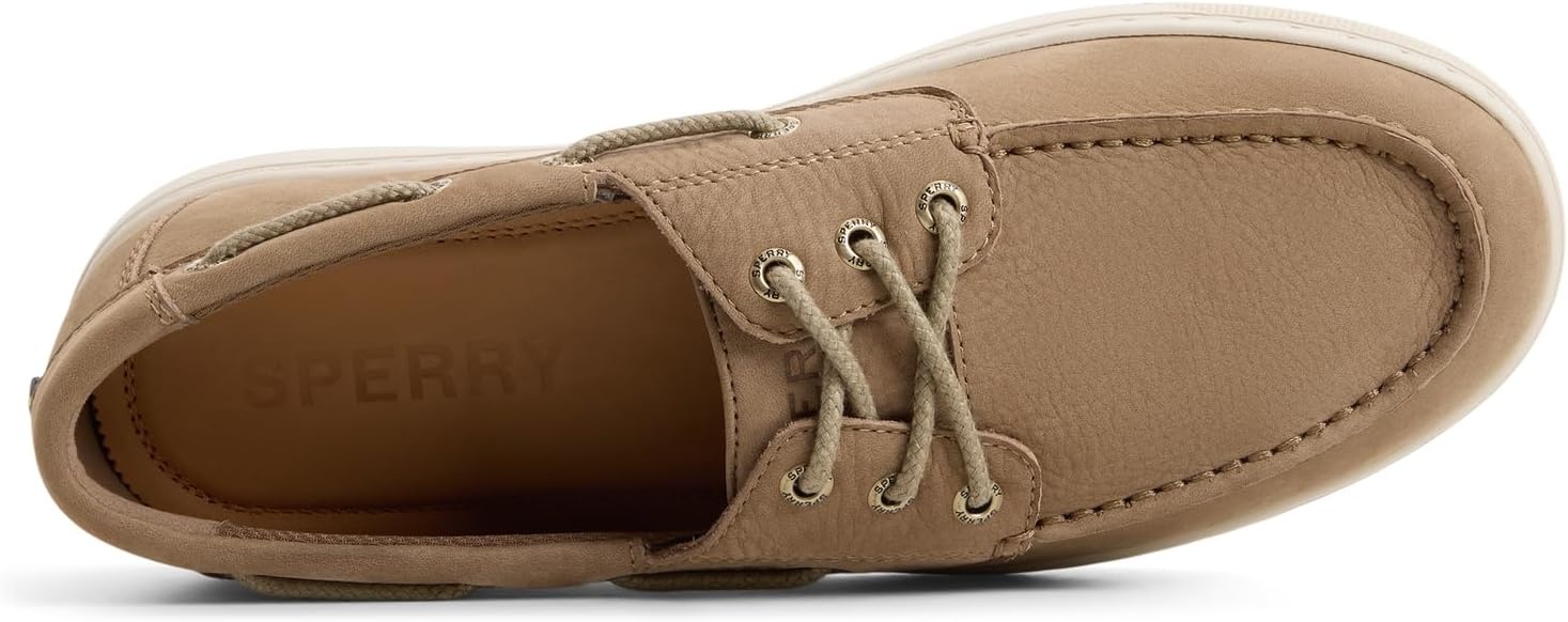 image:imageSperry Mens Como Moc Leather Boat ShoeTaupe