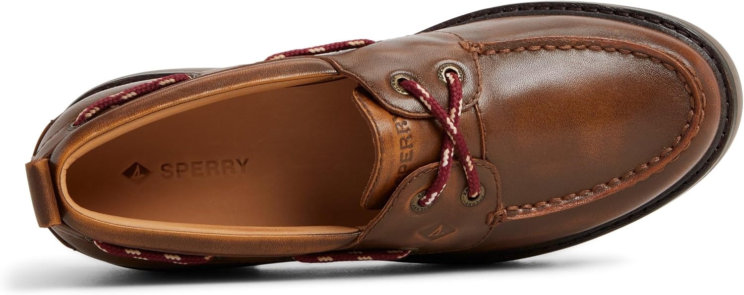 image:imageSperry Womens Authentic Original 2 Eye Leather Lug Boat ShoeBrown Leather