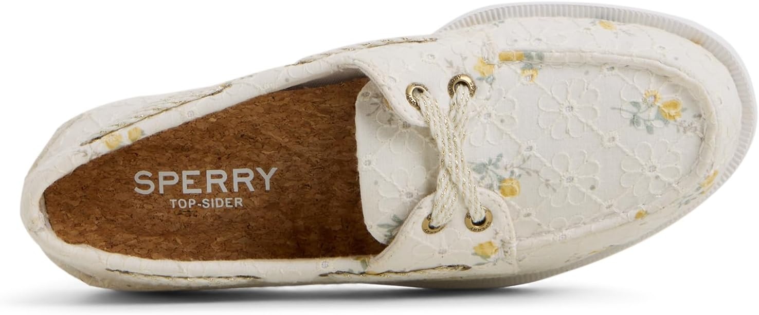 image:imageSperry Womens Authentic Original 2 Eye Lite Canvas Boat ShoeEmbossed Floral