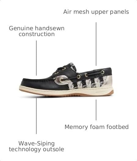 image:imageSperry Womens Bluefish Leather Boat ShoeBlack