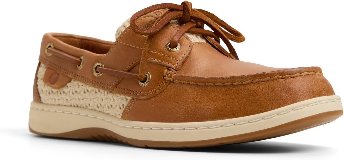 image:imageSperry Womens Bluefish Leather Boat ShoeLight Brown