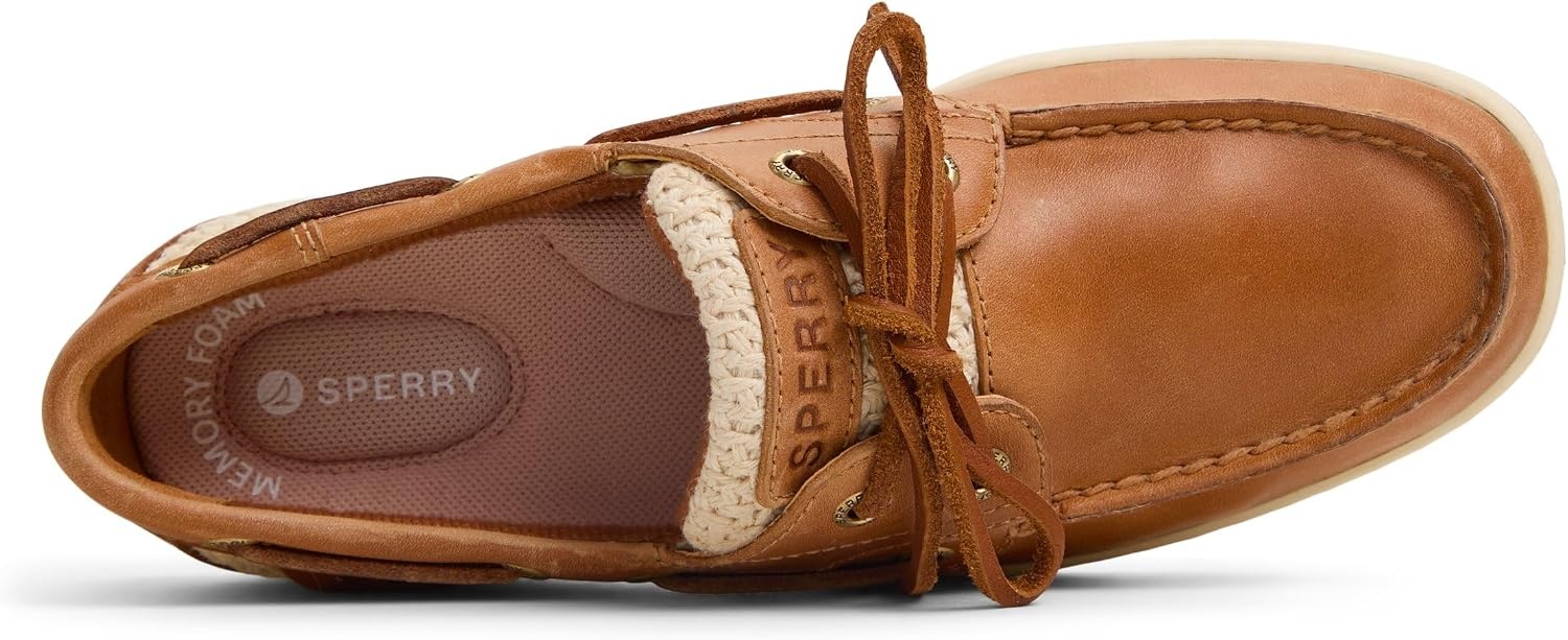 image:imageSperry Womens Bluefish Leather Boat ShoeLight Brown