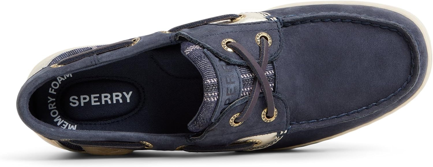 image:imageSperry Womens Bluefish Leather Boat ShoeNavy