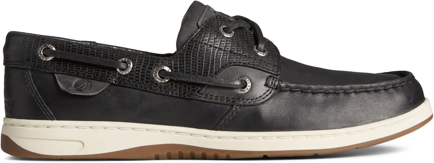 image:imageSperry Womens Bluefish Leather Boat ShoeReptile Black