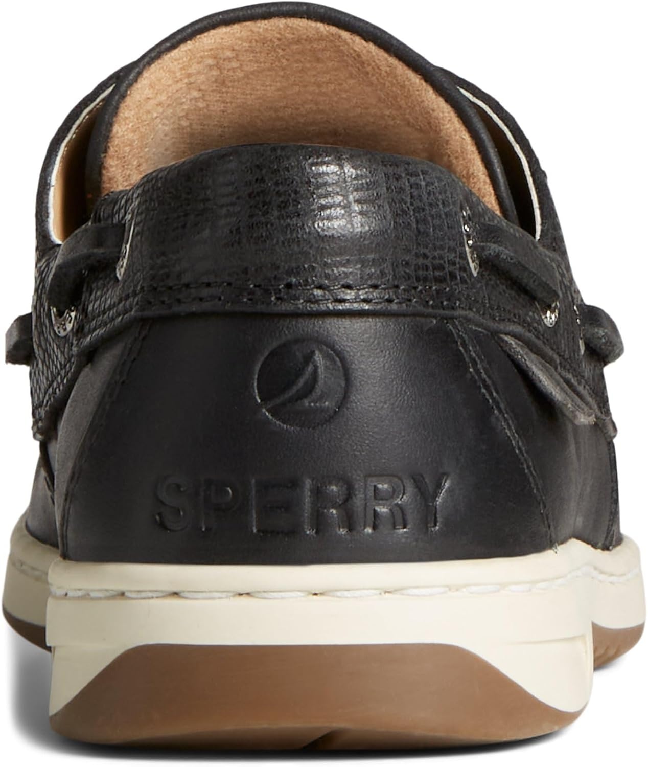 image:imageSperry Womens Bluefish Leather Boat ShoeReptile Black