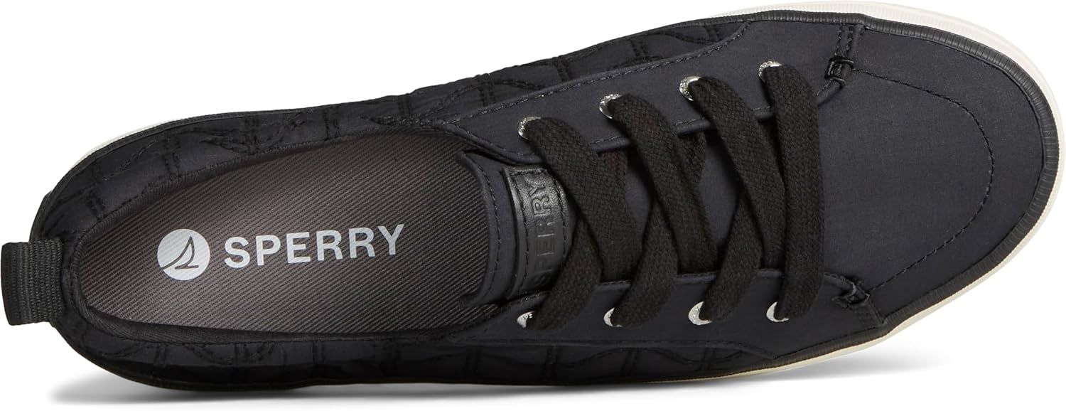 image:imageSperry Womens Crest Vibe Platform SneakerBlack Quilted