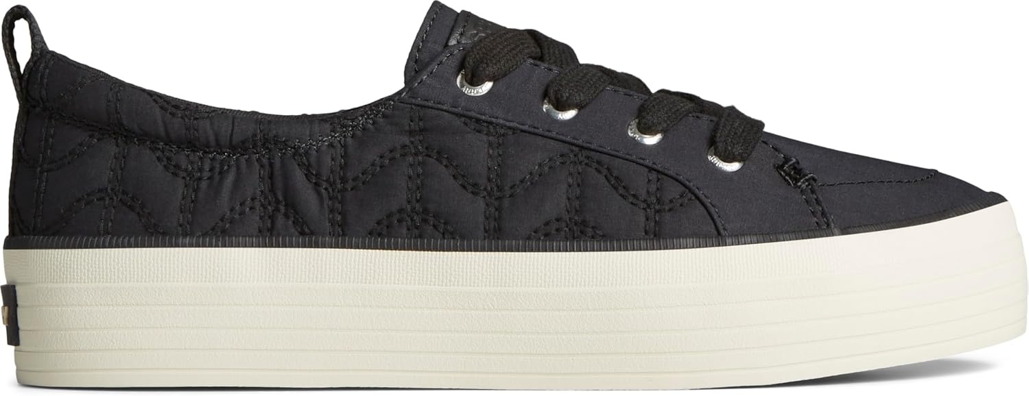 image:imageSperry Womens Crest Vibe Platform SneakerBlack Quilted