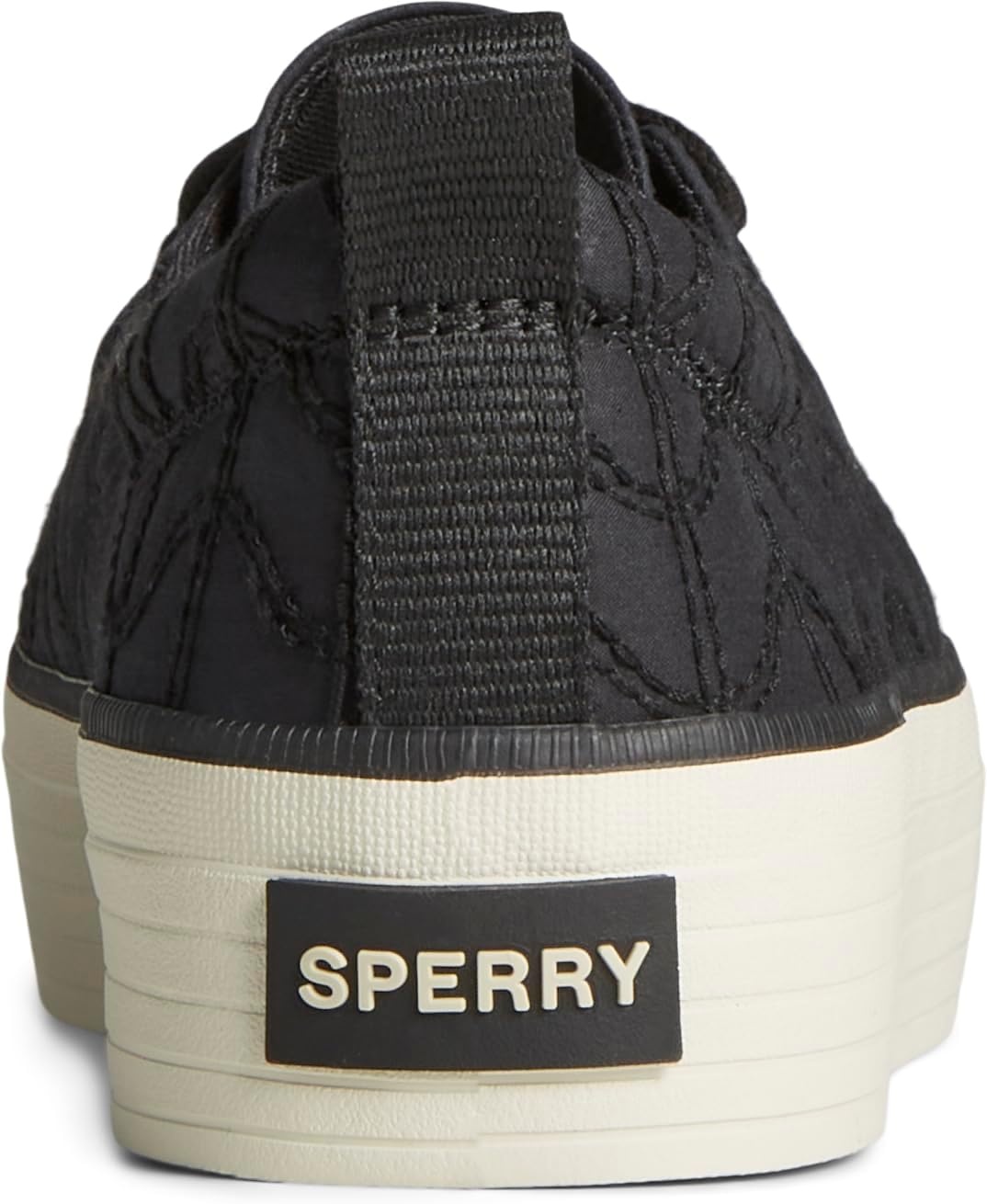 image:imageSperry Womens Crest Vibe Platform SneakerBlack Quilted