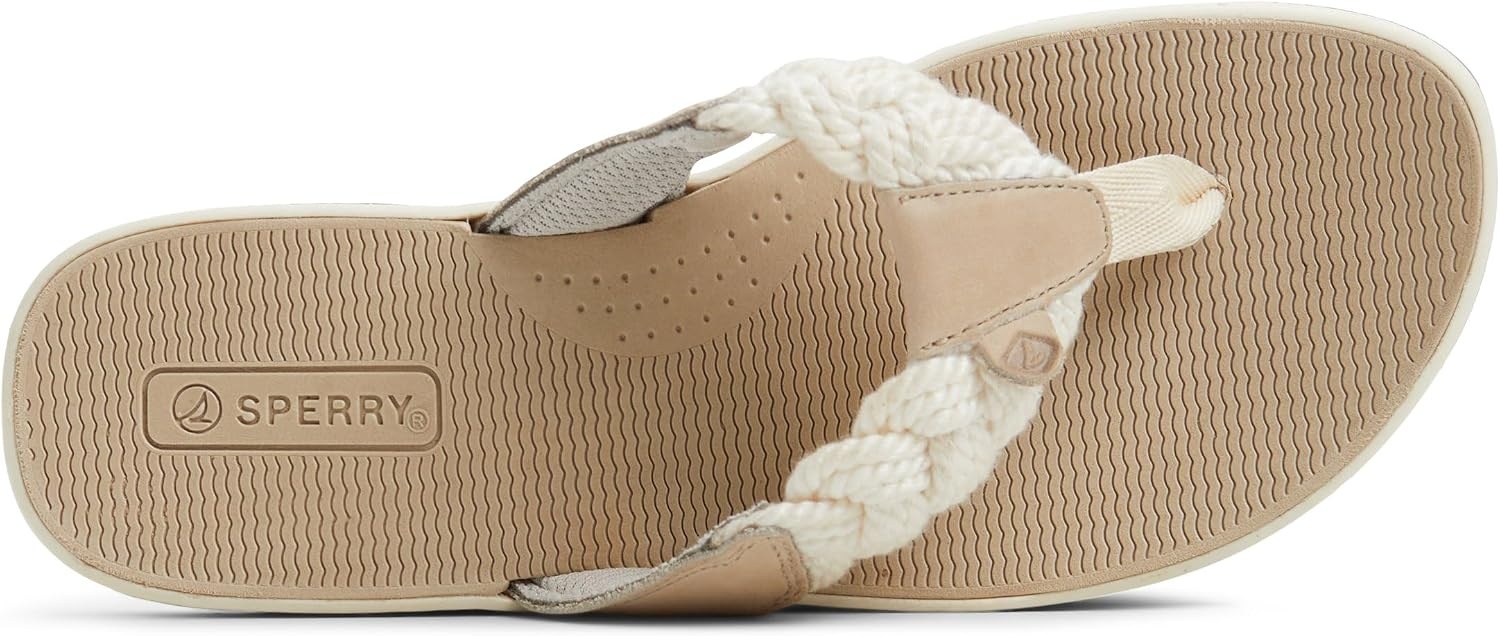 image:imageSperry Womens Parrotfish Braided Flip Flop SandalBeige