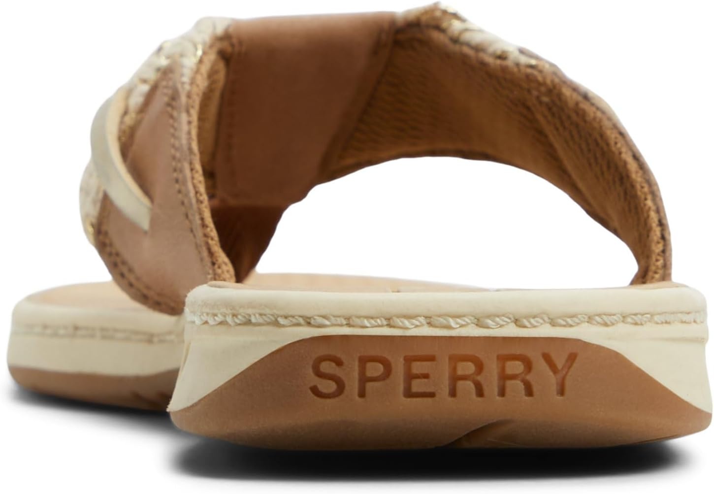 image:imageSperry Womens Parrotfish Braided Flip Flop SandalBrown