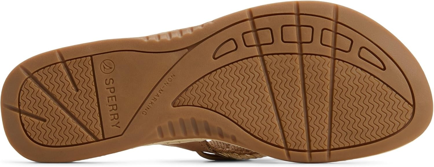 image:imageSperry Womens Parrotfish Braided Flip Flop SandalBrown