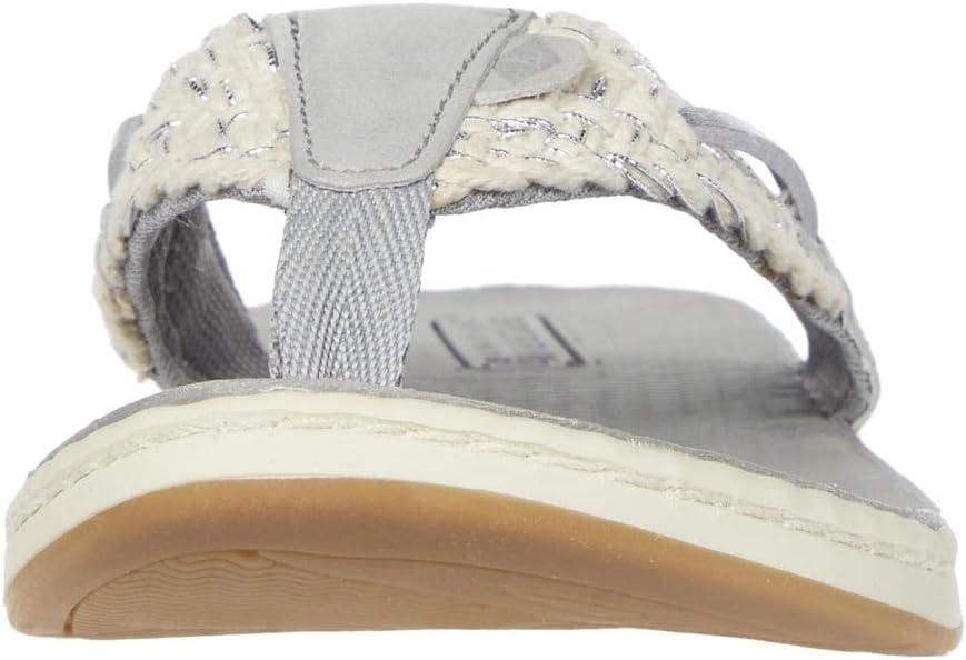 image:imageSperry Womens Parrotfish Braided Flip Flop SandalGreySilver