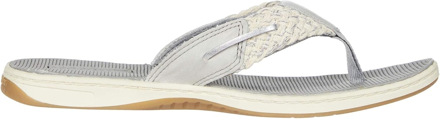 image:imageSperry Womens Parrotfish Braided Flip Flop SandalGreySilver