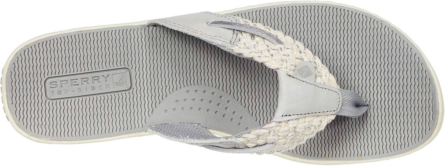image:imageSperry Womens Parrotfish Braided Flip Flop SandalGreySilver