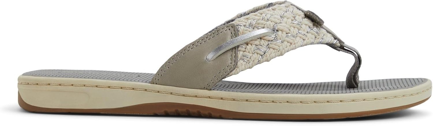 image:imageSperry Womens Parrotfish Braided Flip Flop SandalLight Grey
