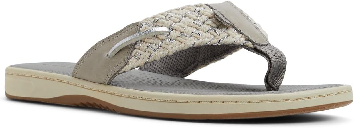 image:imageSperry Womens Parrotfish Braided Flip Flop SandalLight Grey