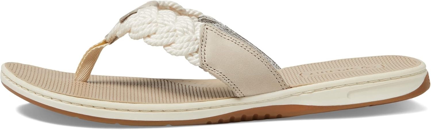 image:imageSperry Womens Parrotfish Braided Flip Flop SandalOffwhite