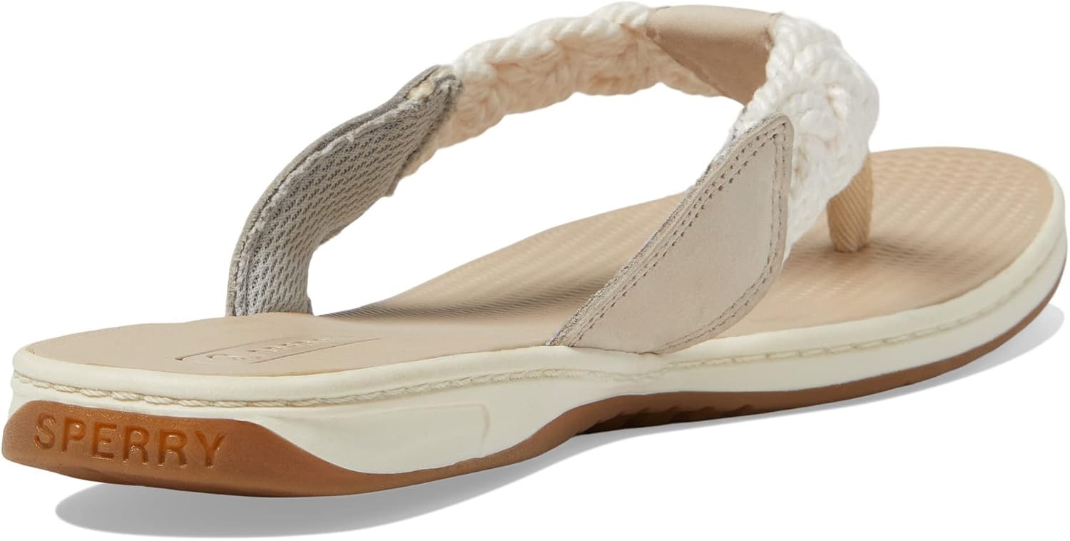 image:imageSperry Womens Parrotfish Braided Flip Flop SandalOffwhite