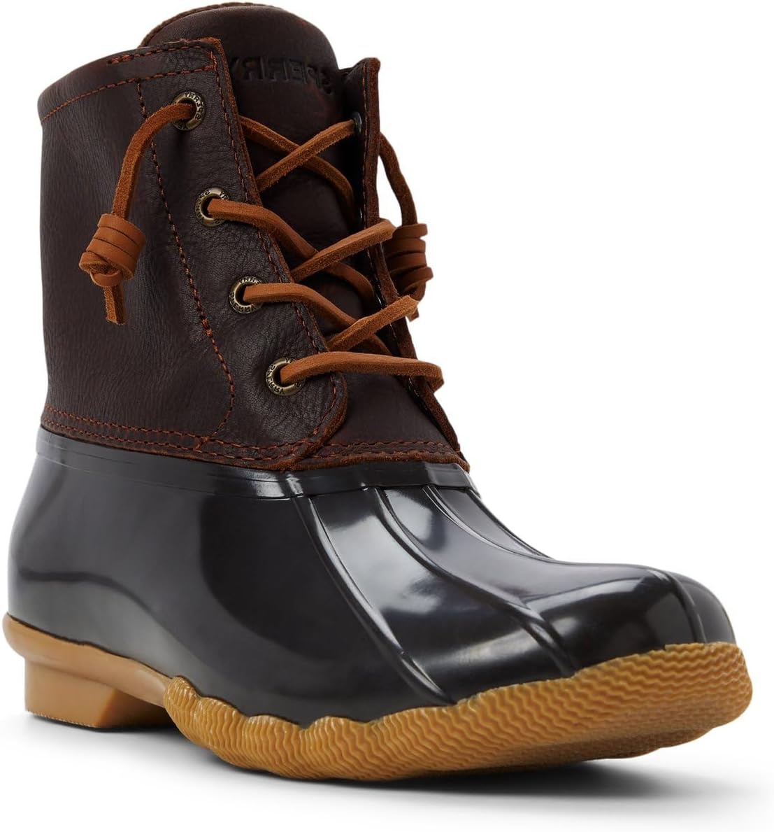 image:imageSperry Womens Saltwater Duck BootDark BrownTan