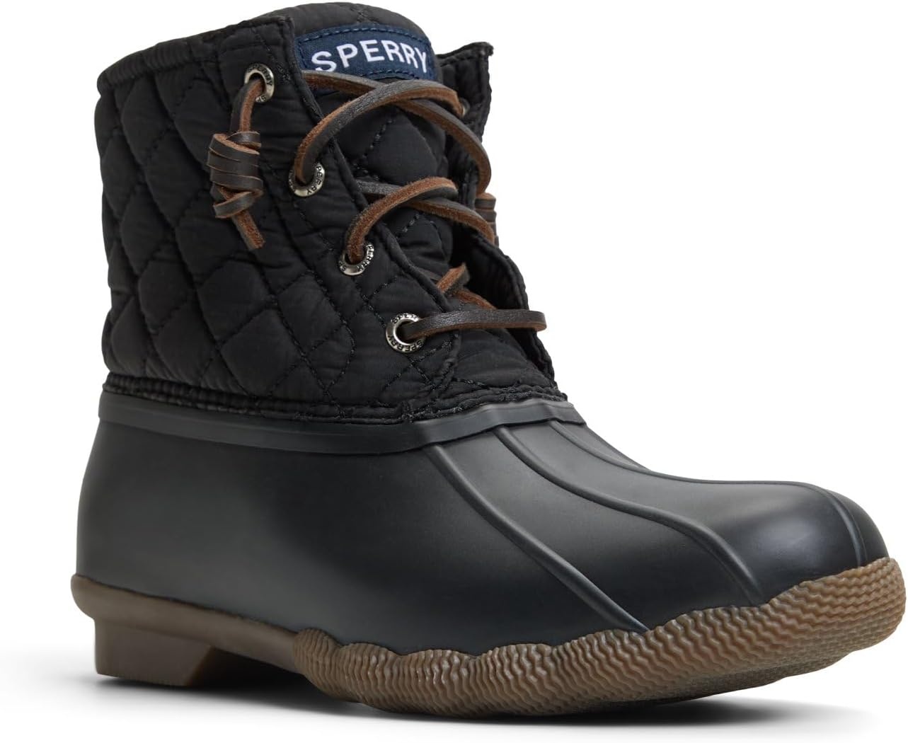 image:imageSperry Womens Saltwater Duck BootQuilted Black