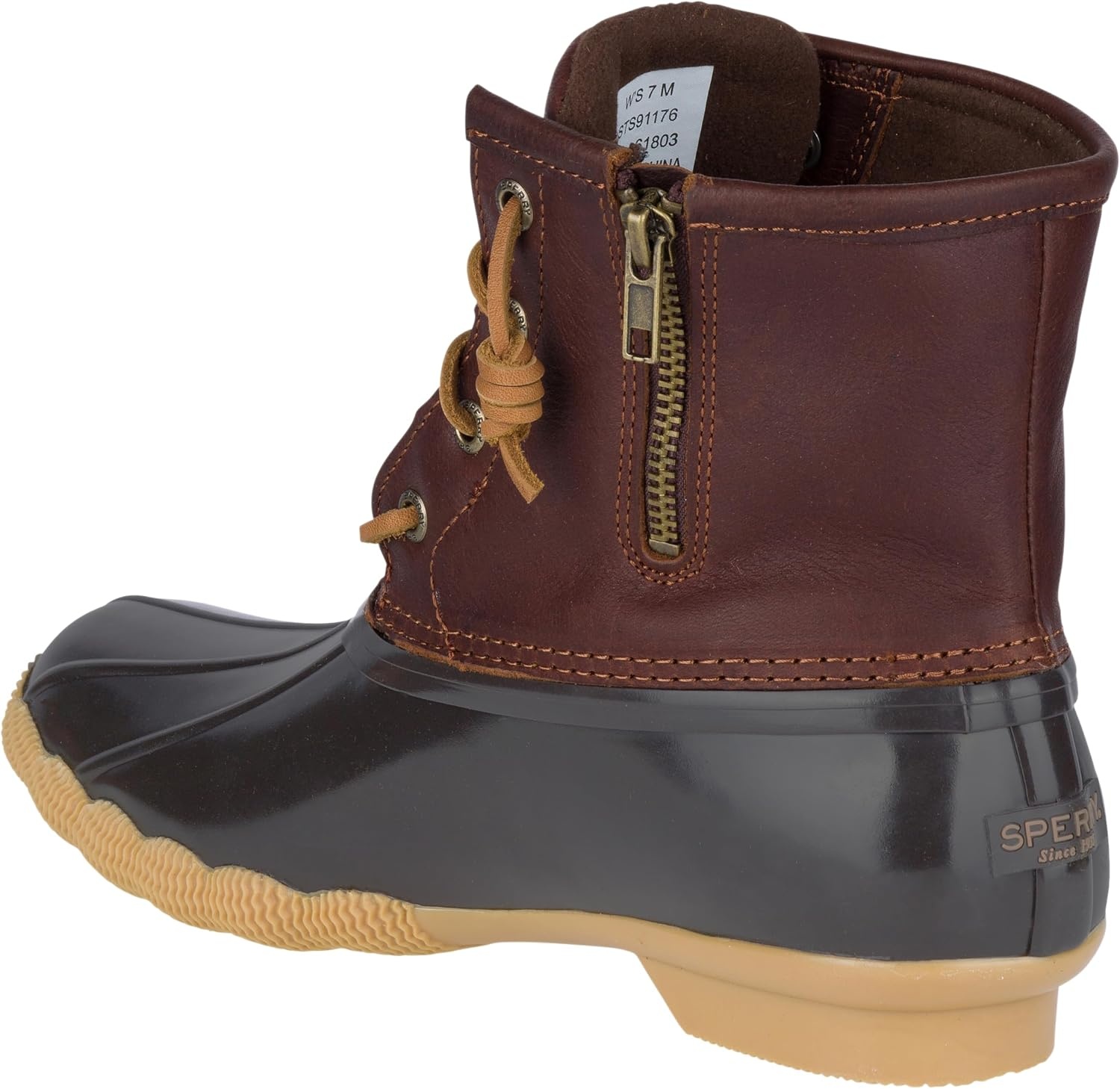 image:imageSperry Womens Saltwater Duck BootTanDk Brown