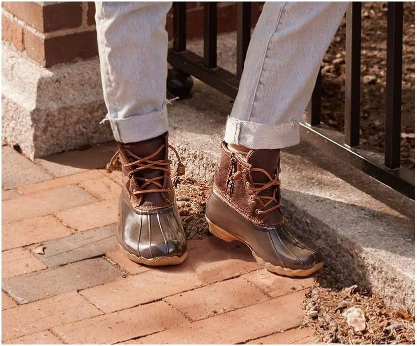 image:imageSperry Womens Saltwater Duck BootTanDk Brown