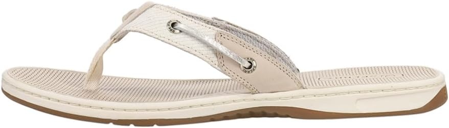 image:imageSperry Womens Seafish Leather Flip Flop SandalPlatinum