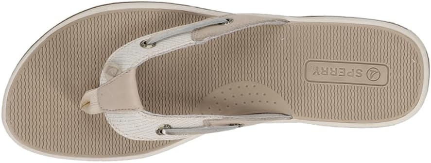 image:imageSperry Womens Seafish Leather Flip Flop SandalPlatinum