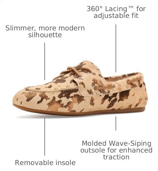 image:imageSperry Womens Slimboat Leather Boat ShoeBrown Multi