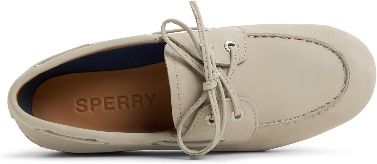 image:imageSperry Womens Slimboat Leather Boat ShoeLight Grey Nubuck