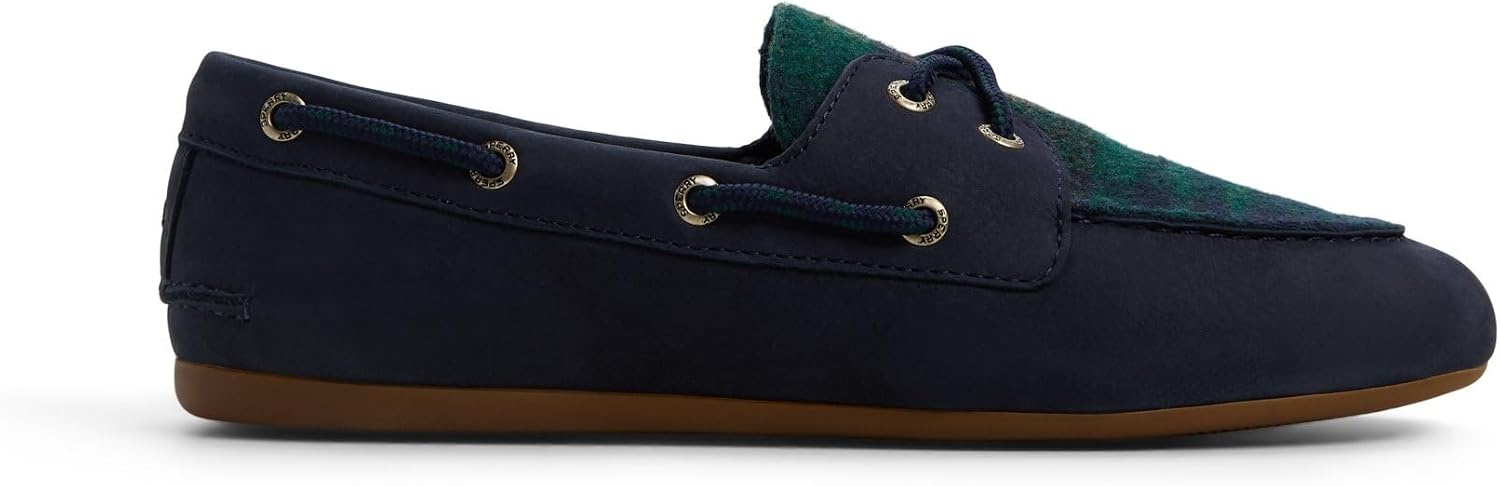 image:imageSperry Womens Slimboat Leather Boat ShoePlaid Navy
