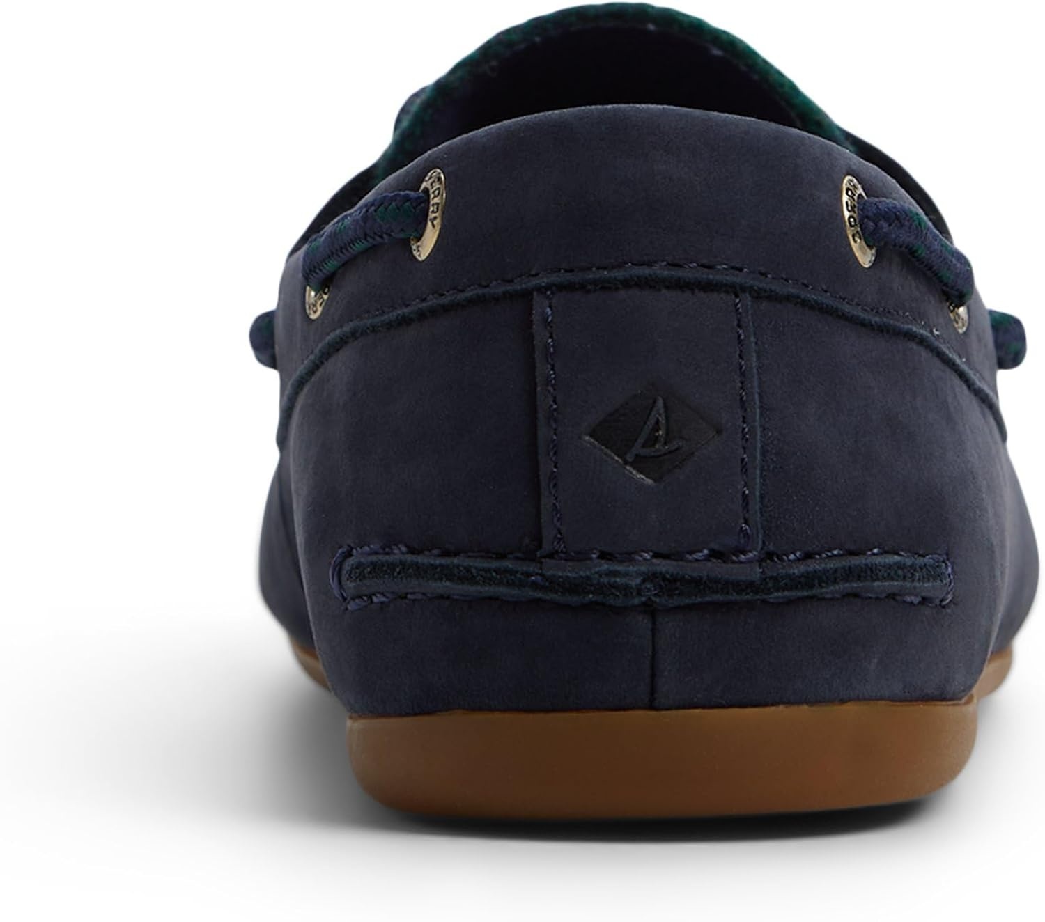 image:imageSperry Womens Slimboat Leather Boat ShoePlaid Navy