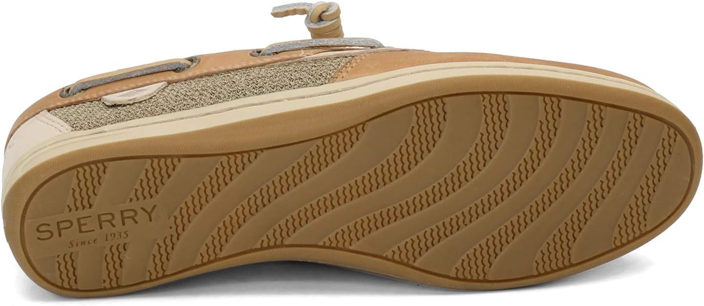image:imageSperry Womens Songfish 3Eye Leather Boat ShoeLinen Oat